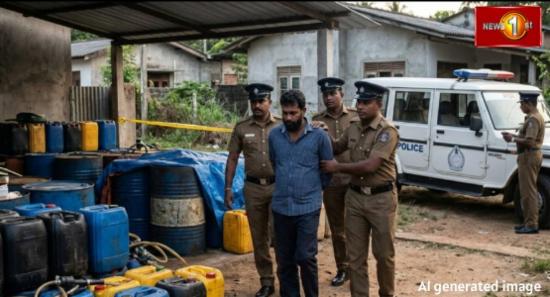 1900 லீட்டர் டீசலை தம்வசம் வைத்திருந்த நபர் கைது